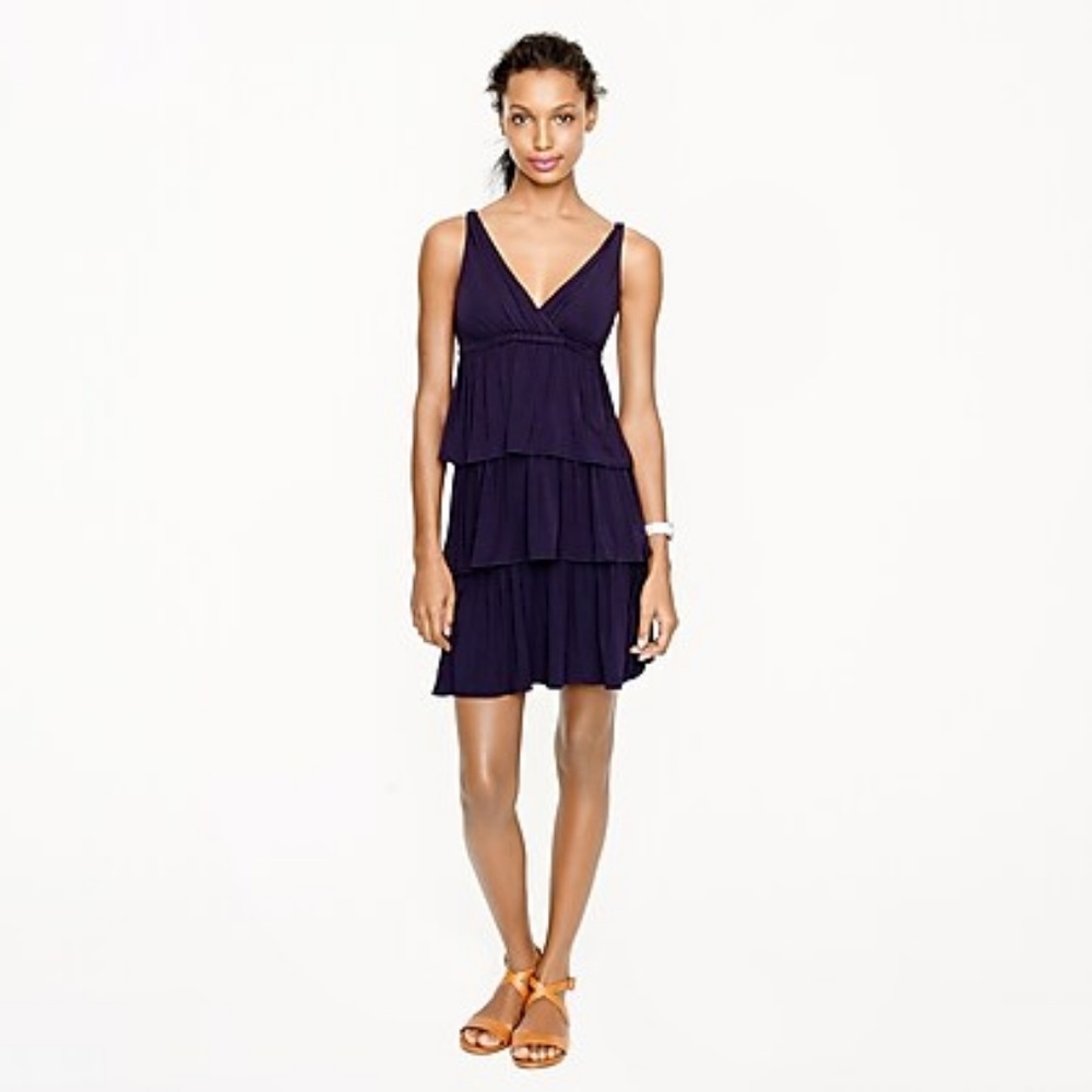 JCrew Tiered Ruffle Dress Sz XL